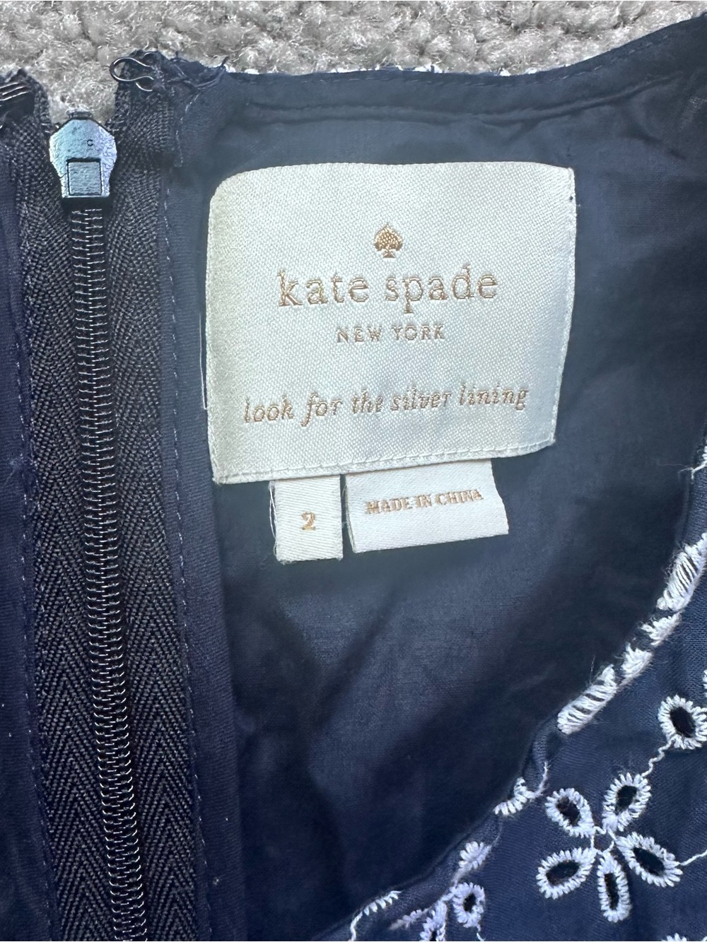 Kate Spade New York sleeveless eyelet wrap dress, “shore thing” size 2 - Picture 8 of 11